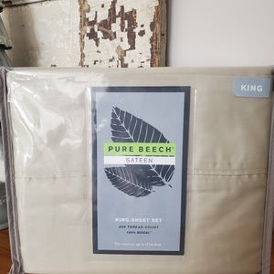 HOLD for - marinycretiree - Pure Beech Sateen Sheets King - Sage